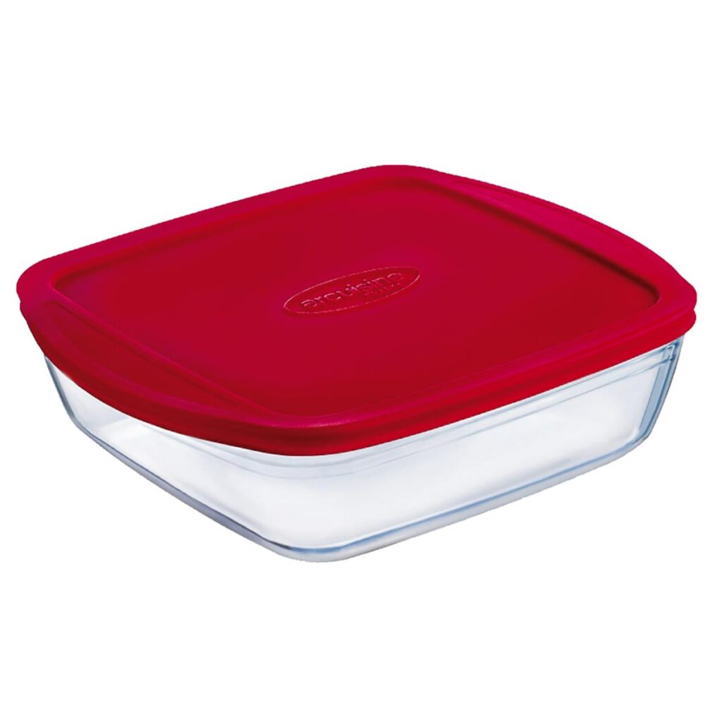 Recipiente rectangular con tapa vidrio 28x20x8cm 2,6L Cook&Store Ocuisine