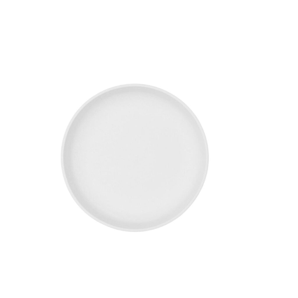 BOL REDONDO 22X4,3CM PORCELANA BLANCO FOSIL BIDASOA