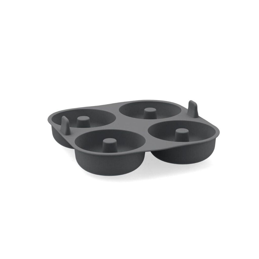 Molde 4 donuts 19x19x5,5cm silicona gris Naturalia Quid