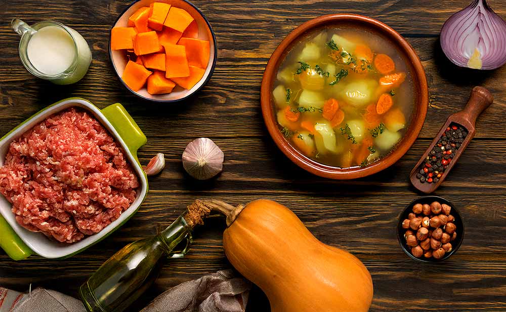 Receta de Albóndigas en salsa de Calabaza y Avellanas