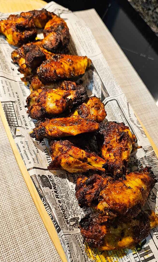 Alitas de pollo en airfryer: una cena Tex-Mex