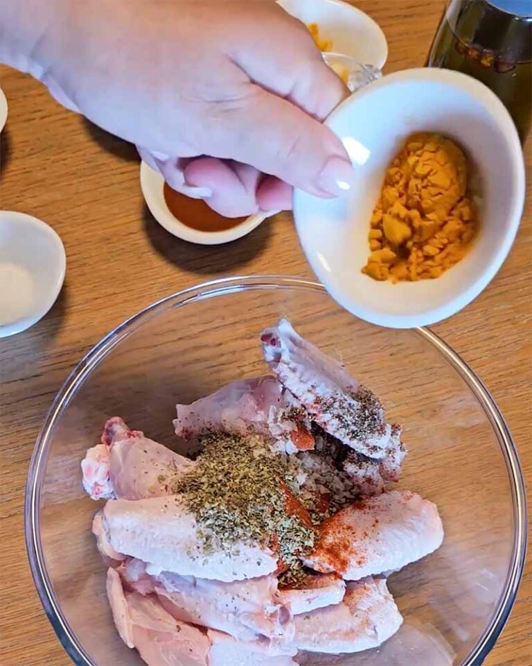 Preparación de las alitas Tex-Mex