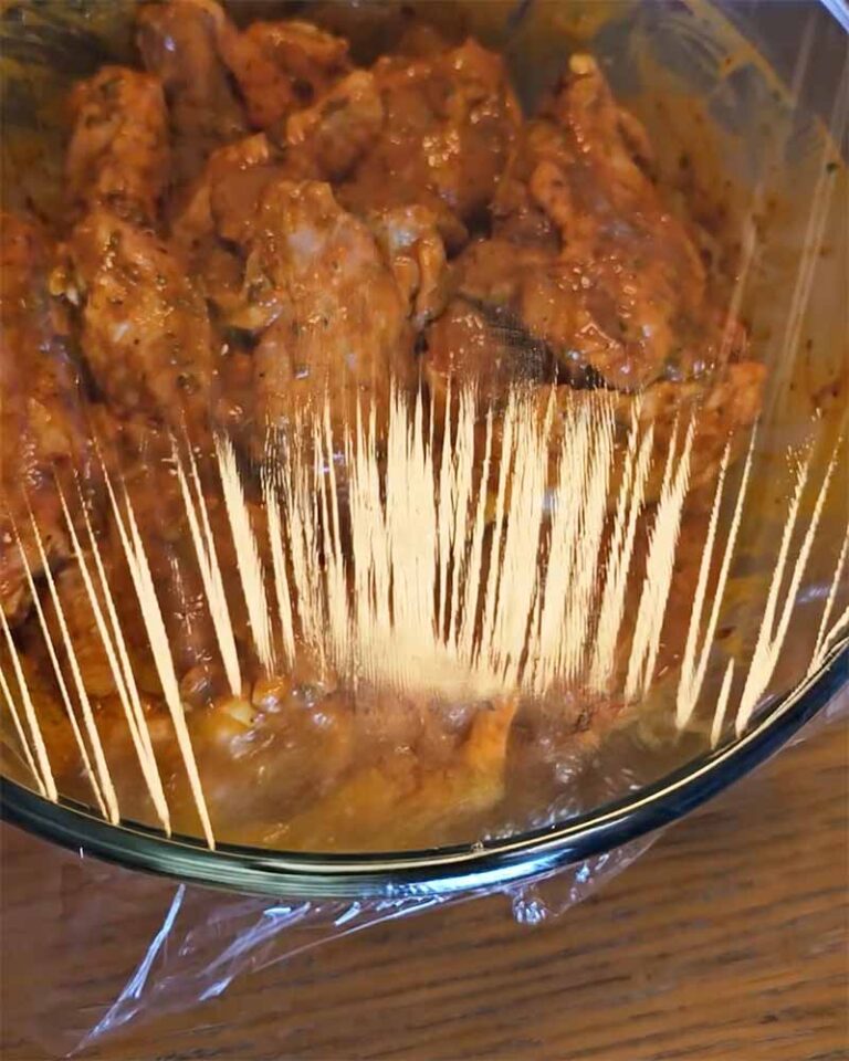 Preparación de las alitas Tex-Mex