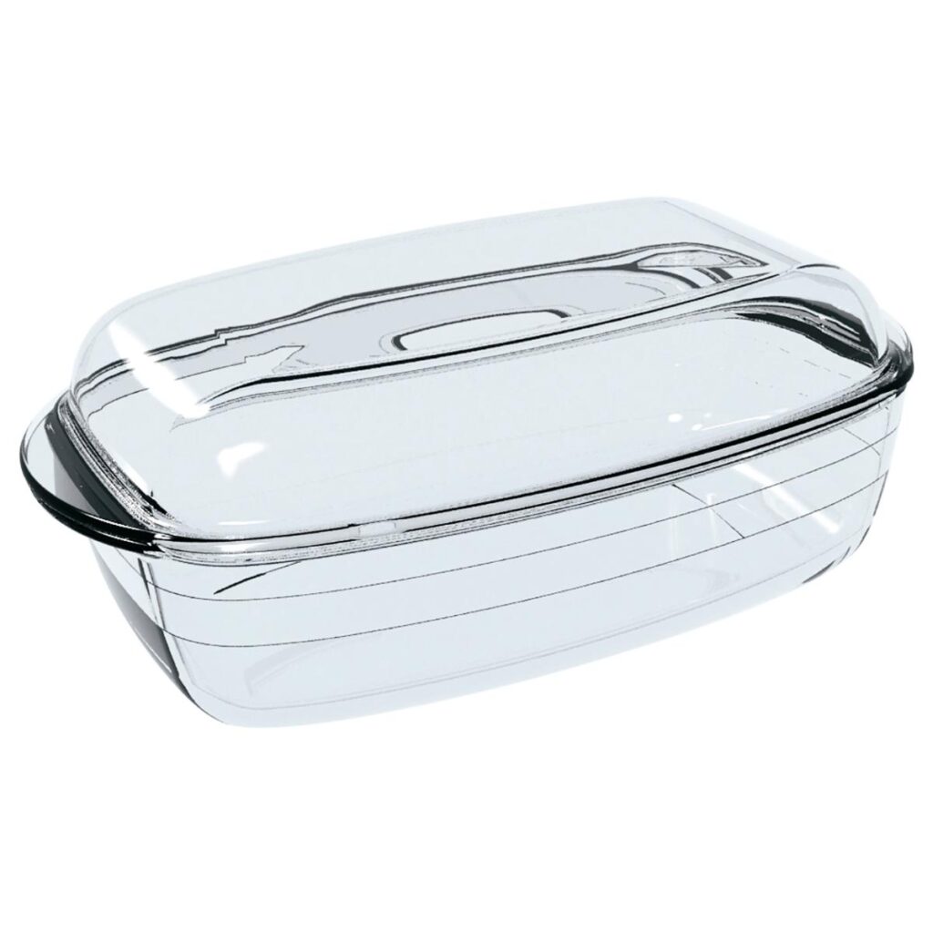 CACEROLA RECTANGULAR 3L VIDRIO OCUISINE