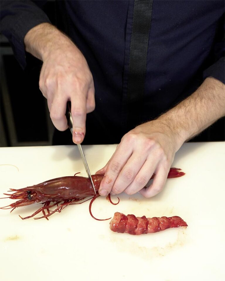 Carabineros en mole verde: receta Michelin de Mario Sandoval