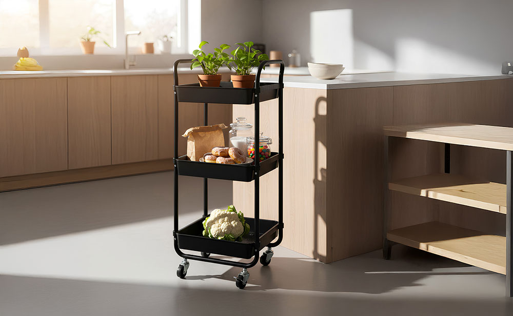 Carritos de cocina y auxiliares para ganar espacio