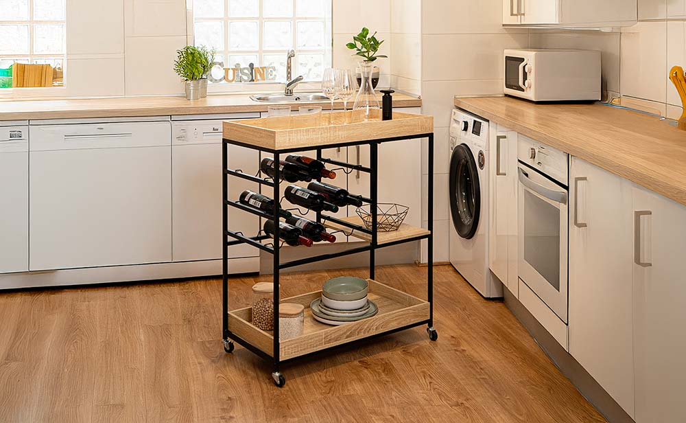 Carritos de cocina y auxiliares para ganar espacio