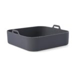 CESTA CUADRADA SILICONA 22X22X9CM PARA AIRFRYER NATURALIA QUID