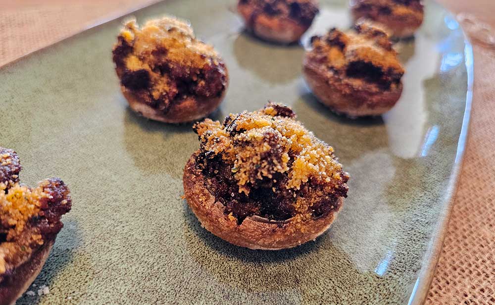 Champiñones rellenos en air fryer: receta exprés y deliciosa