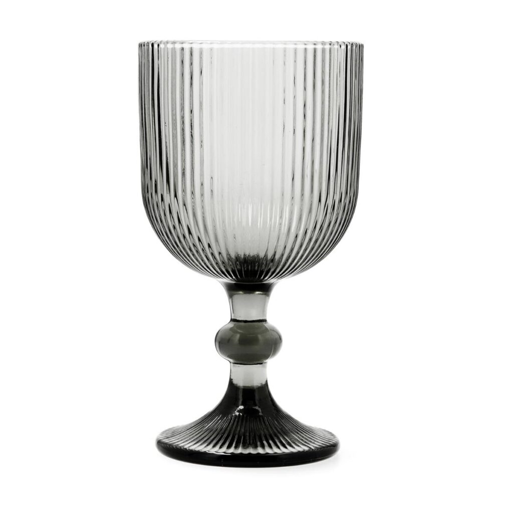 COPA 37CL VIDRIO TALLADO GRIS FOSIL BIDASOA
