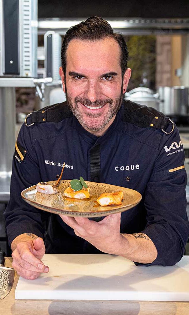 Virrey en tres texturas by Chef Mario Sandoval **Michelin