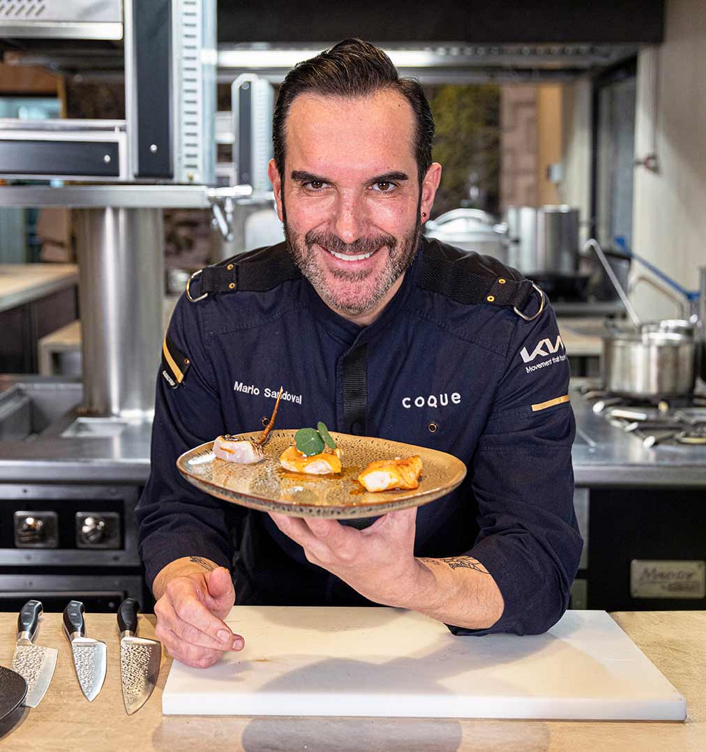 Virrey en tres texturas by Chef Mario Sandoval **Michelin