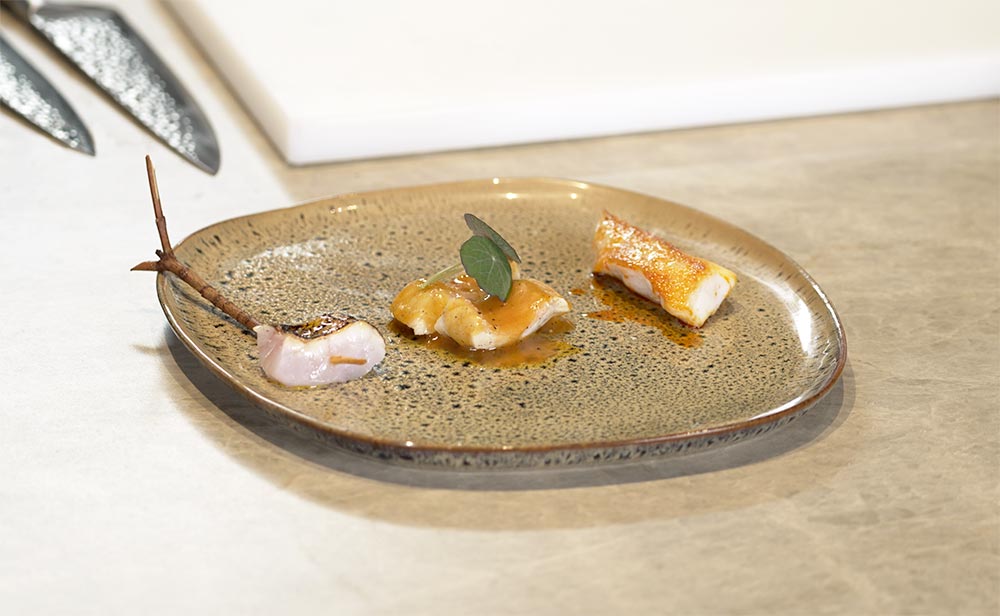 Virrey en tres texturas by Chef Mario Sandoval **Michelin