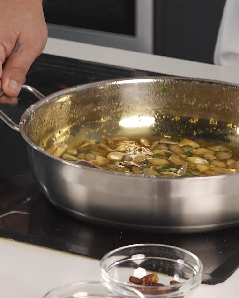 preparación de las coquinas