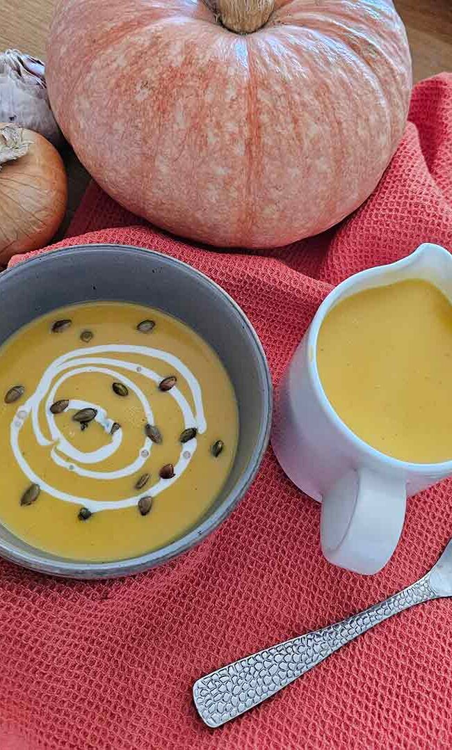 Crema de calabaza con leche de coco: cena rápida y saludable