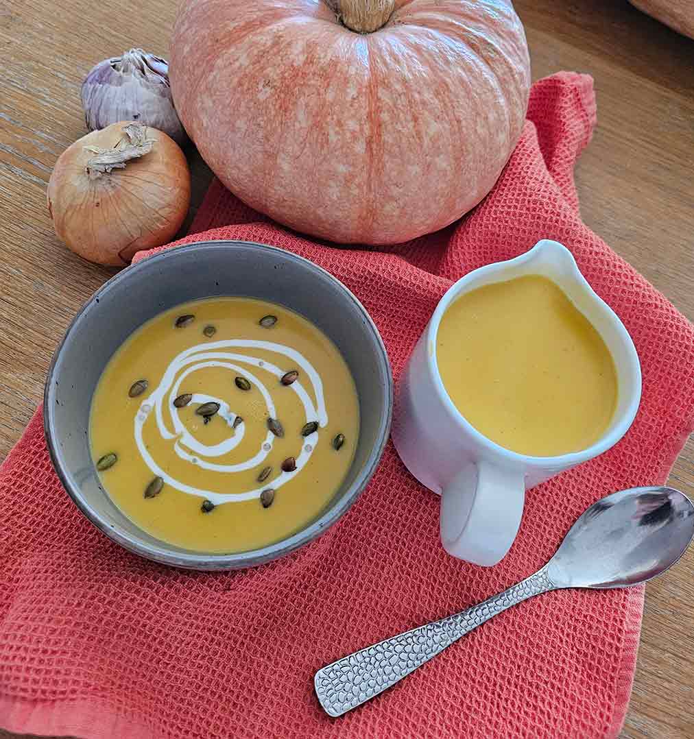 Crema de calabaza con leche de coco: cena rápida y saludable