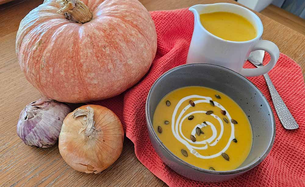 Crema de calabaza con leche de coco: cena rápida y saludable