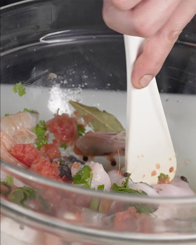 Navidad con la Crema de pescado del Chef del Mar