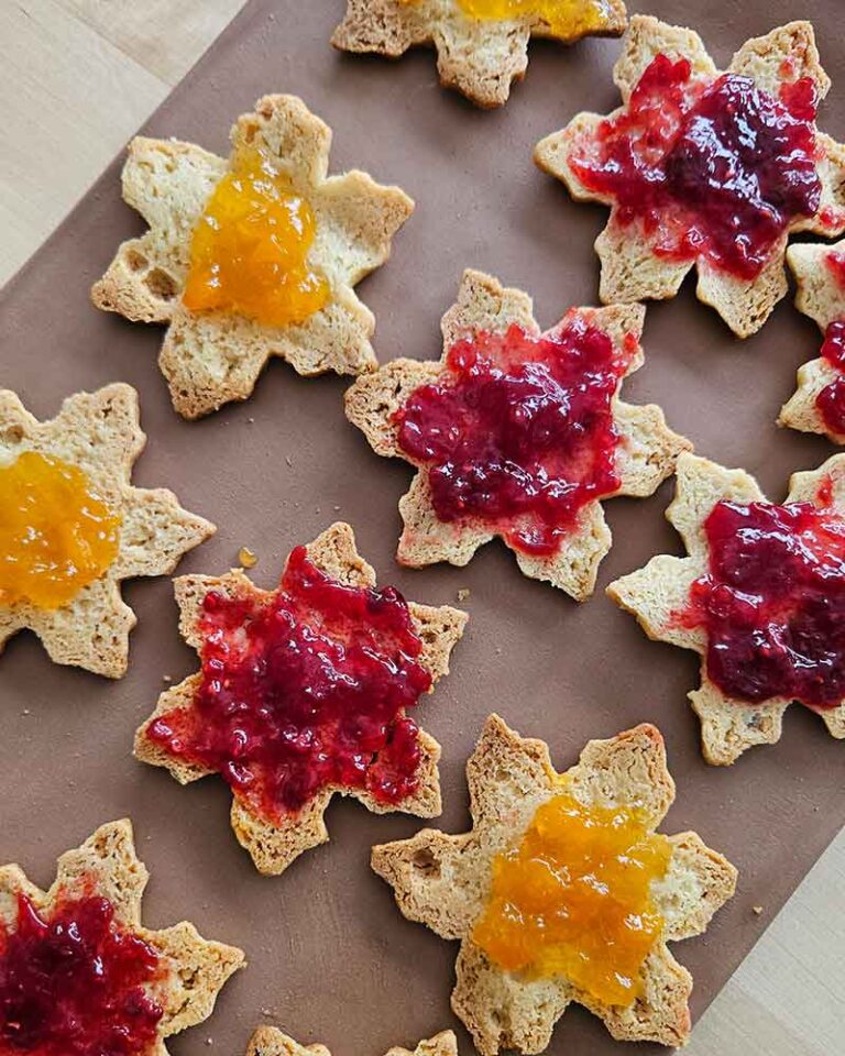 Galletas de Navidad rellenas de mermelada