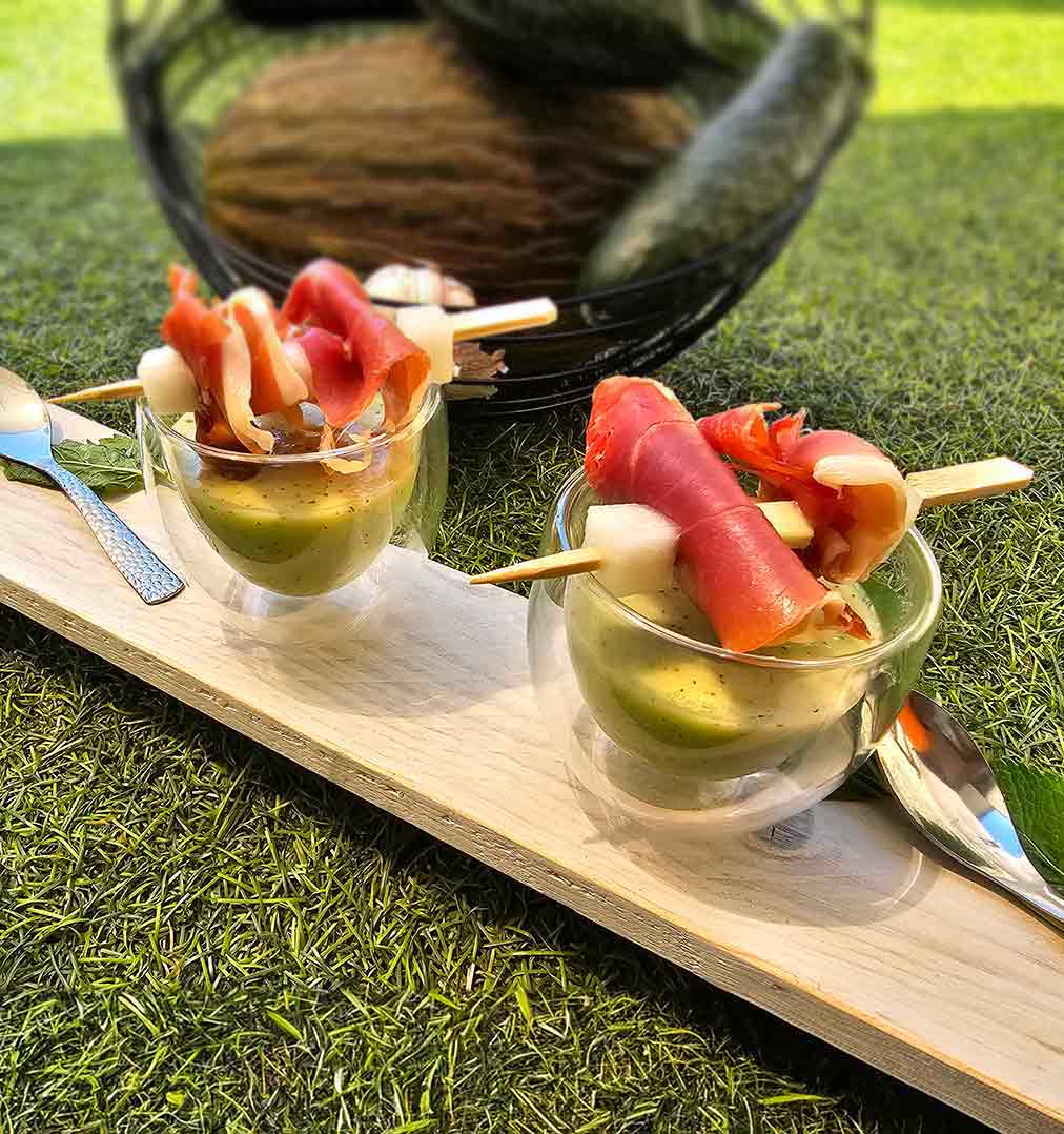 Receta refrescante: Gazpacho de Melón, Pepino y hierbabuena