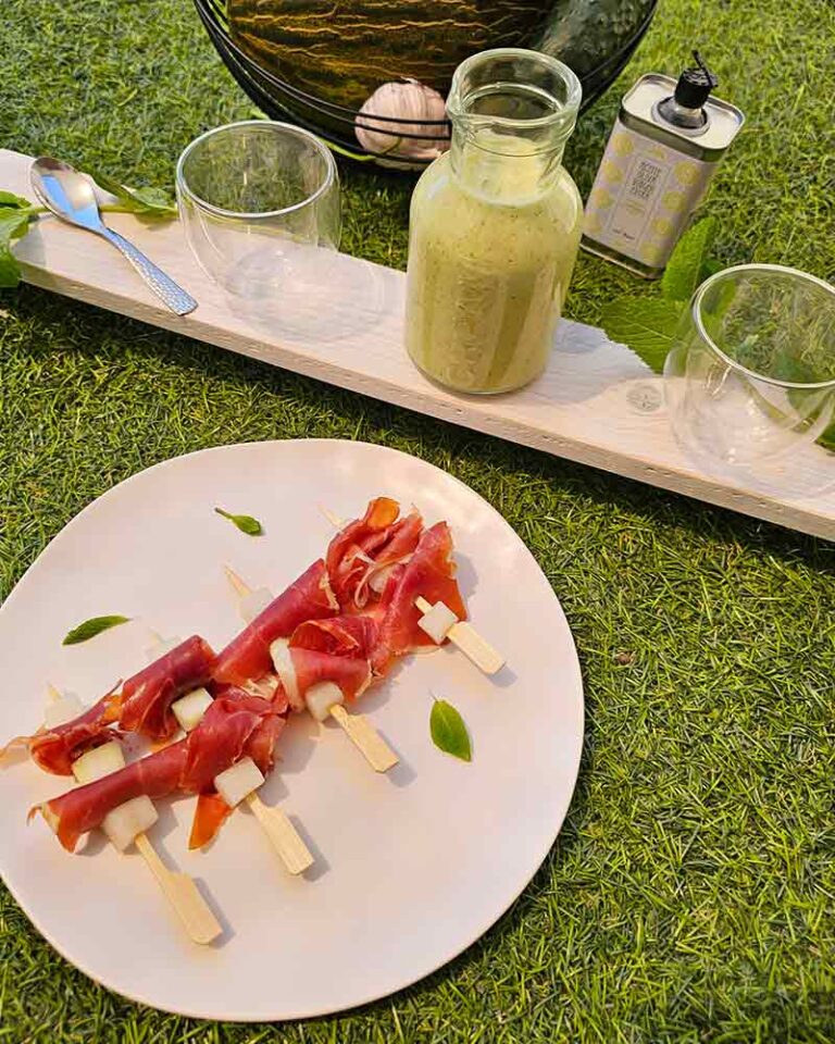 Receta refrescante: Gazpacho de Melón, Pepino y hierbabuena