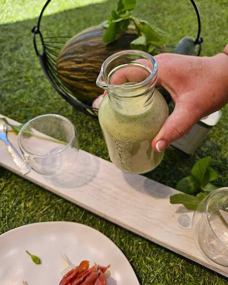 Receta refrescante: Gazpacho de Melón, Pepino y hierbabuena