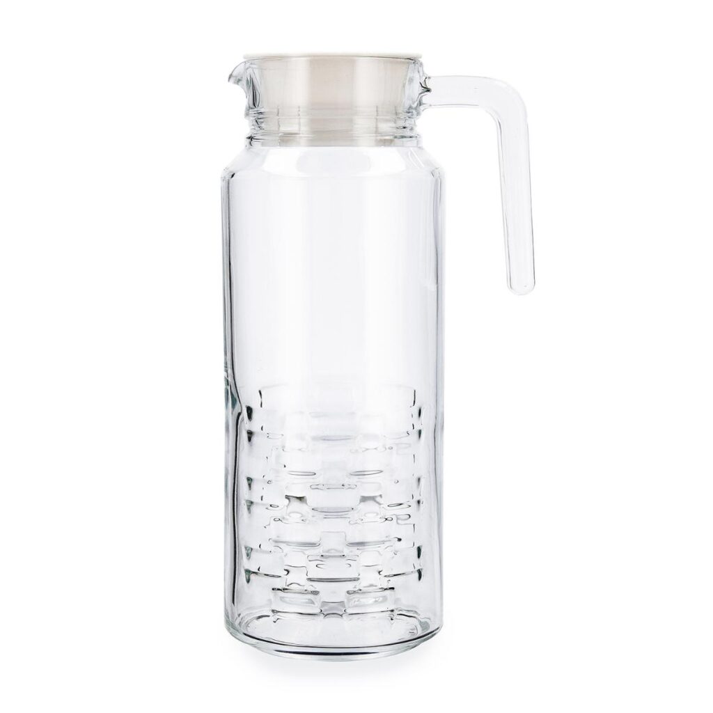 Jarra 1,3L vidrio con tapa Cheqs Luminarc