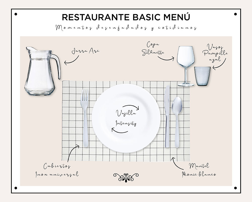 Lista de menaje para restaurante sale