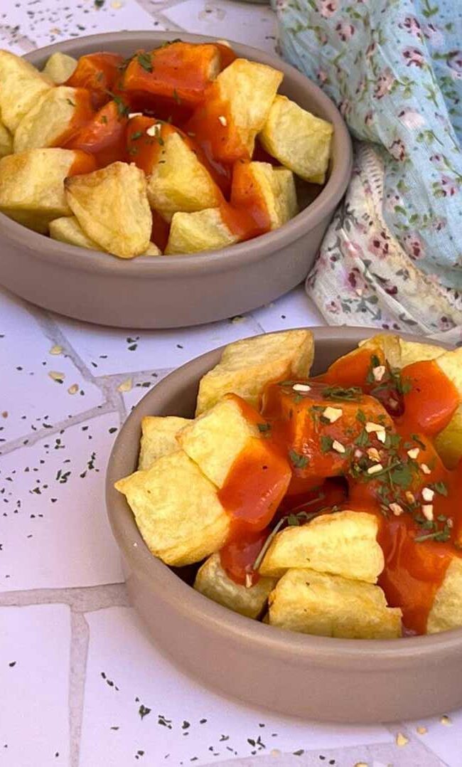 Patatas bravas en freidora de aire - Airfryer