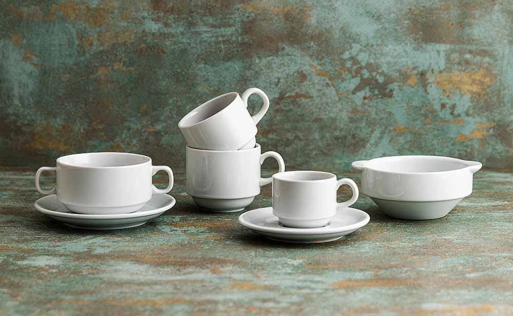 Porcelana blanca Bidasoa para hostelería