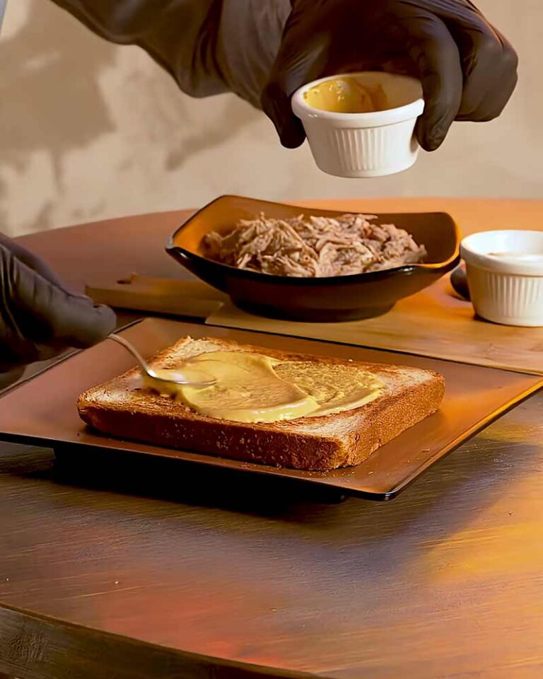 preparación del sandwich cubano gourmet