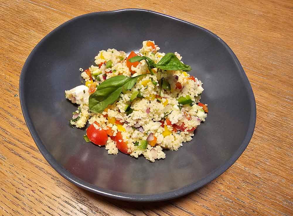 Receta de Tabulé con cuscús y verduras