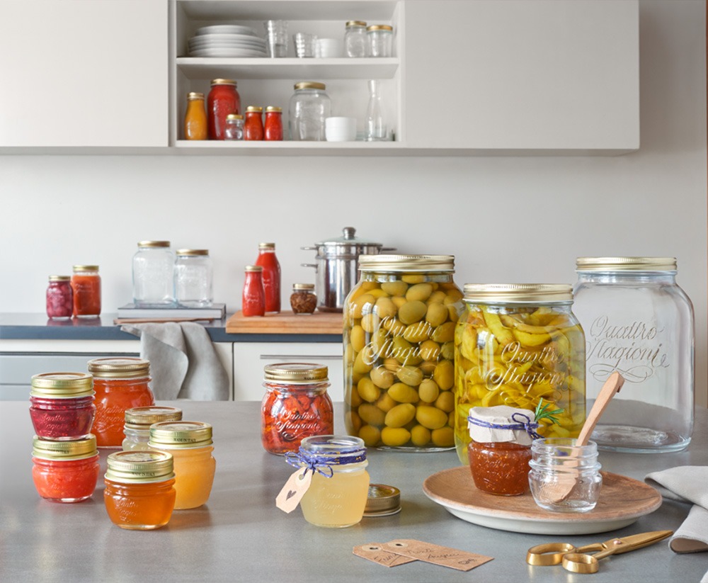 Tarros de cristal con tapa