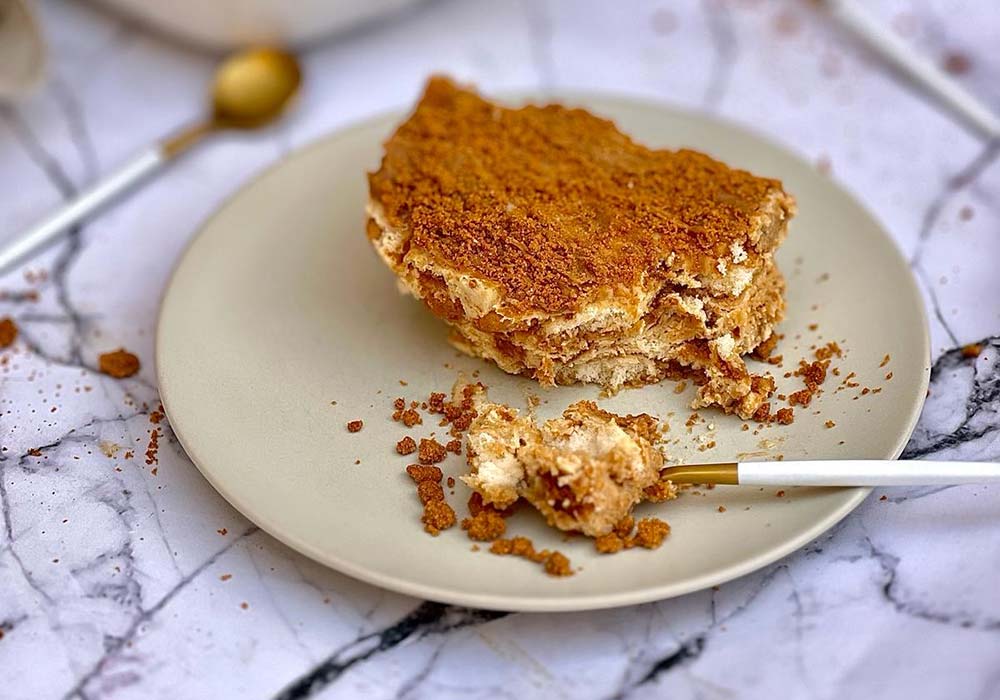 Tiramisú de galletas Lotus, dale un toque de caramelo